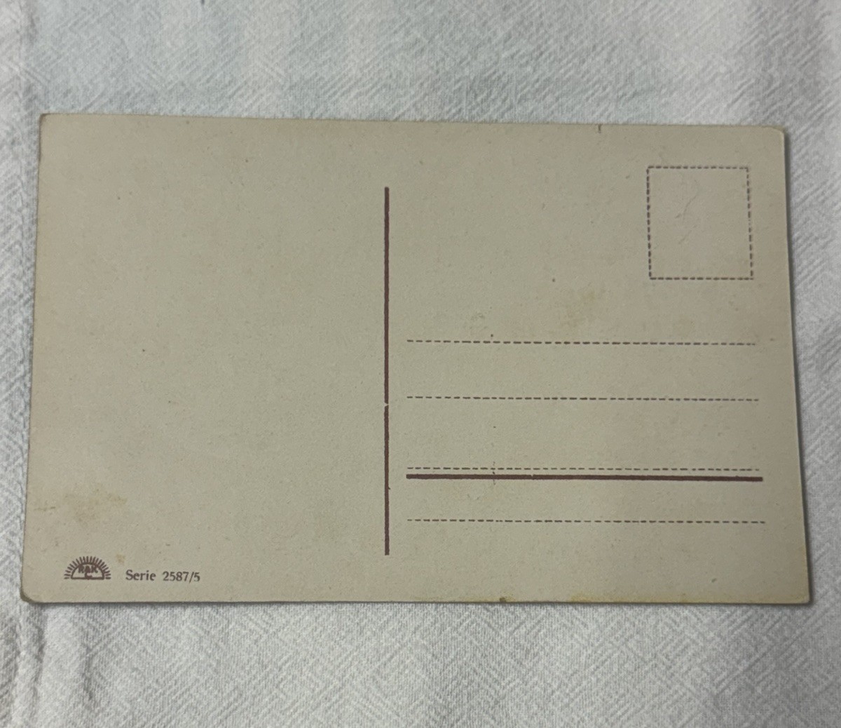 Imperial German WWI Postcard Die Sonne sank im Westen