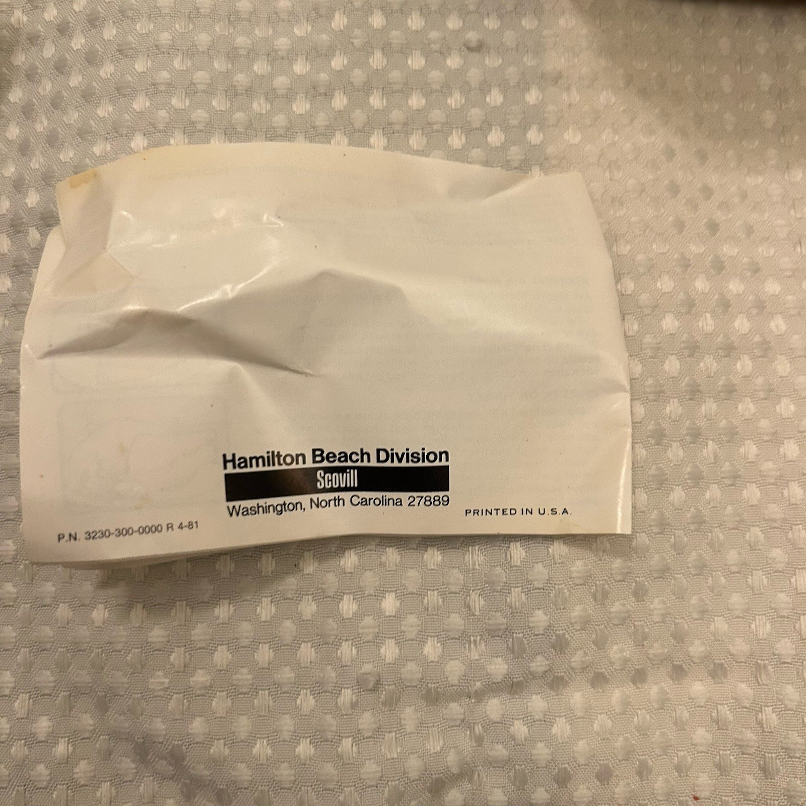 Hamilton Beach 275ALB Almond w/ Brown Trim Electric Knife Made In U.S.A. Tested