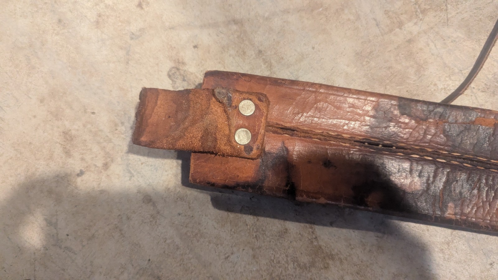 Vintage EL SALVADOR CORNETA Machete No 127 With Leather Scabbard 18" Blade