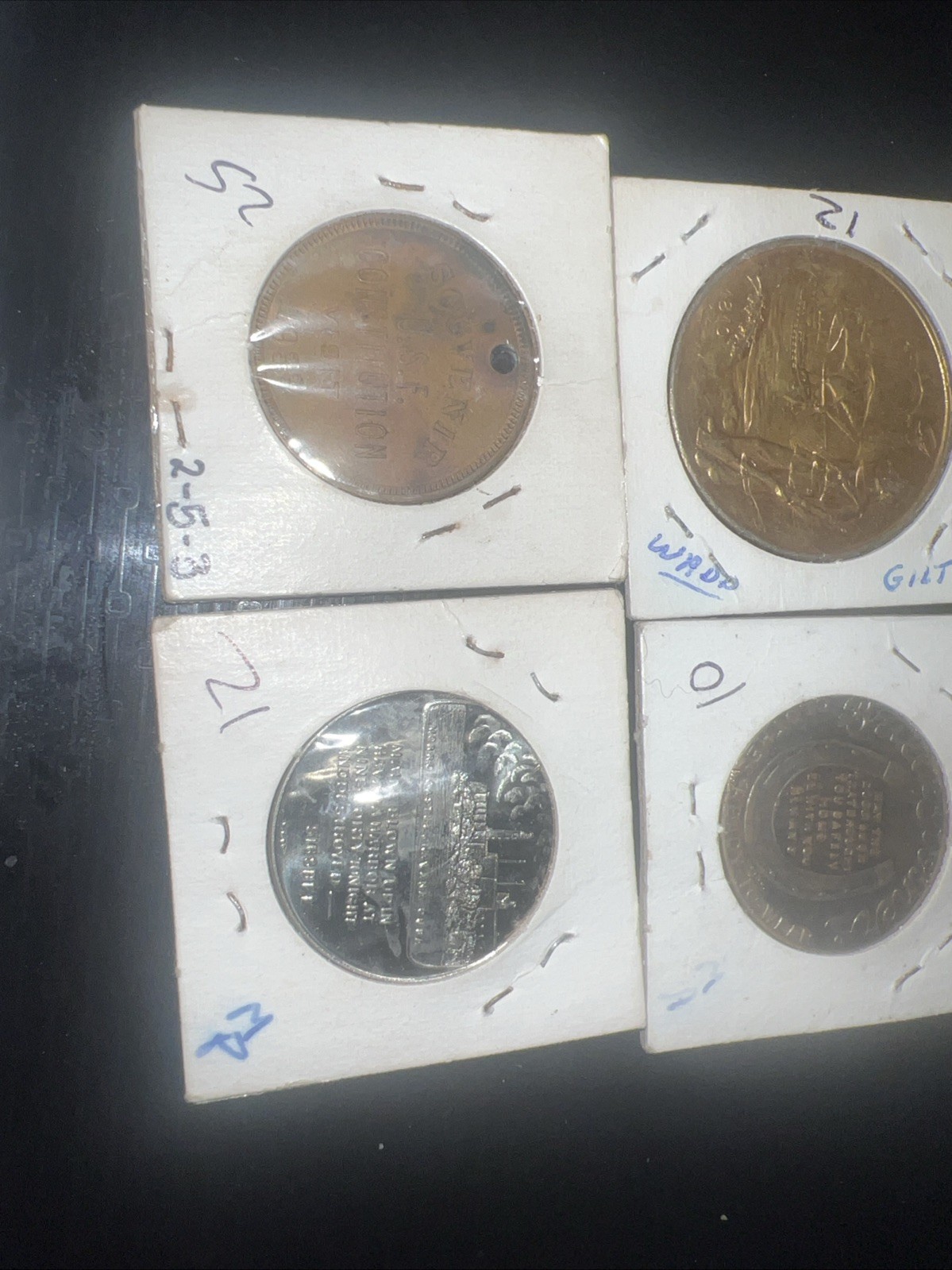 6 Vintage Ship Boat Battleship Military Medal Token Souvenir Free Shipping