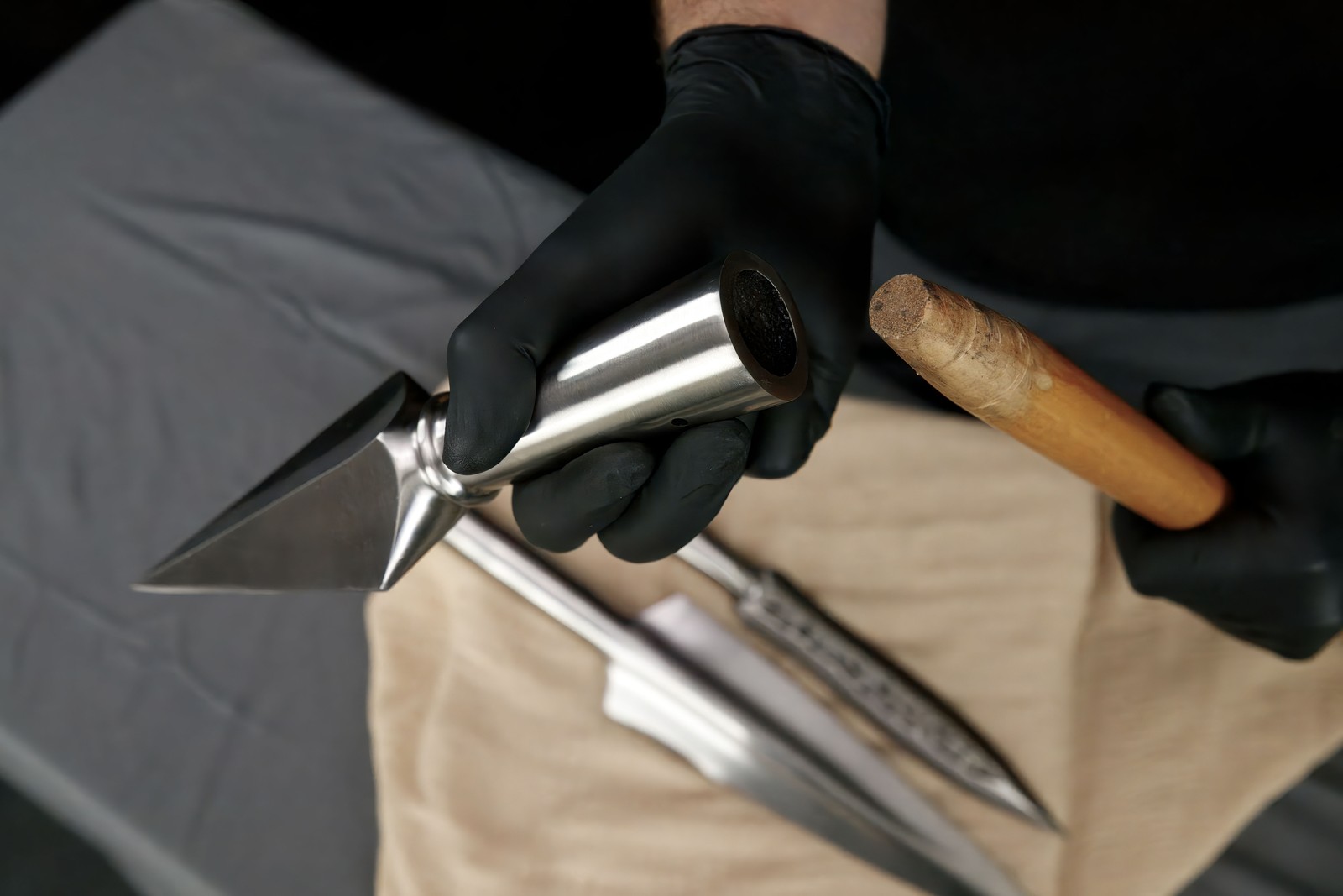 Forged Medieval Spear Head Polearm Viking Lance Broadhead