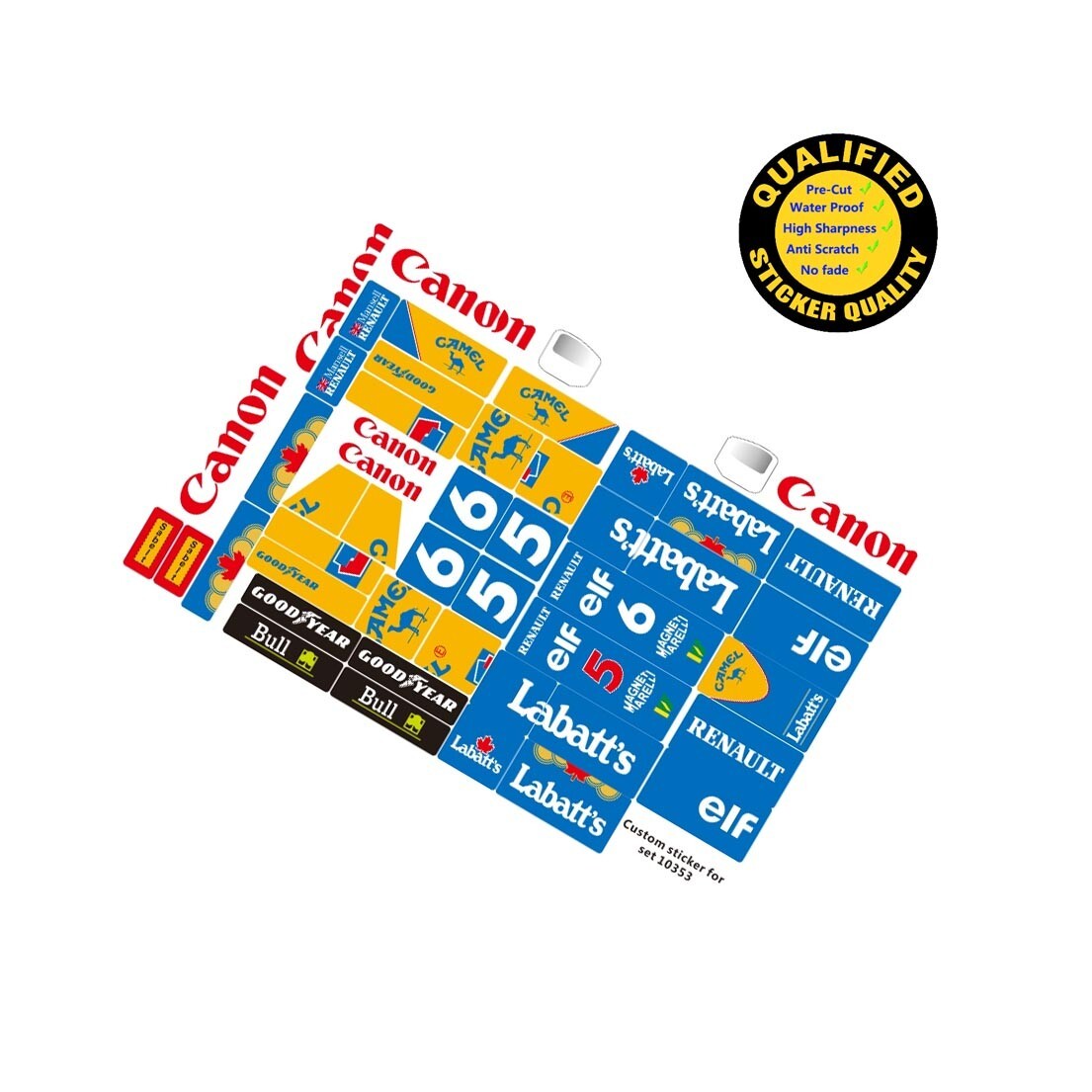 Custom sticker for set 10353, Precut sticker only