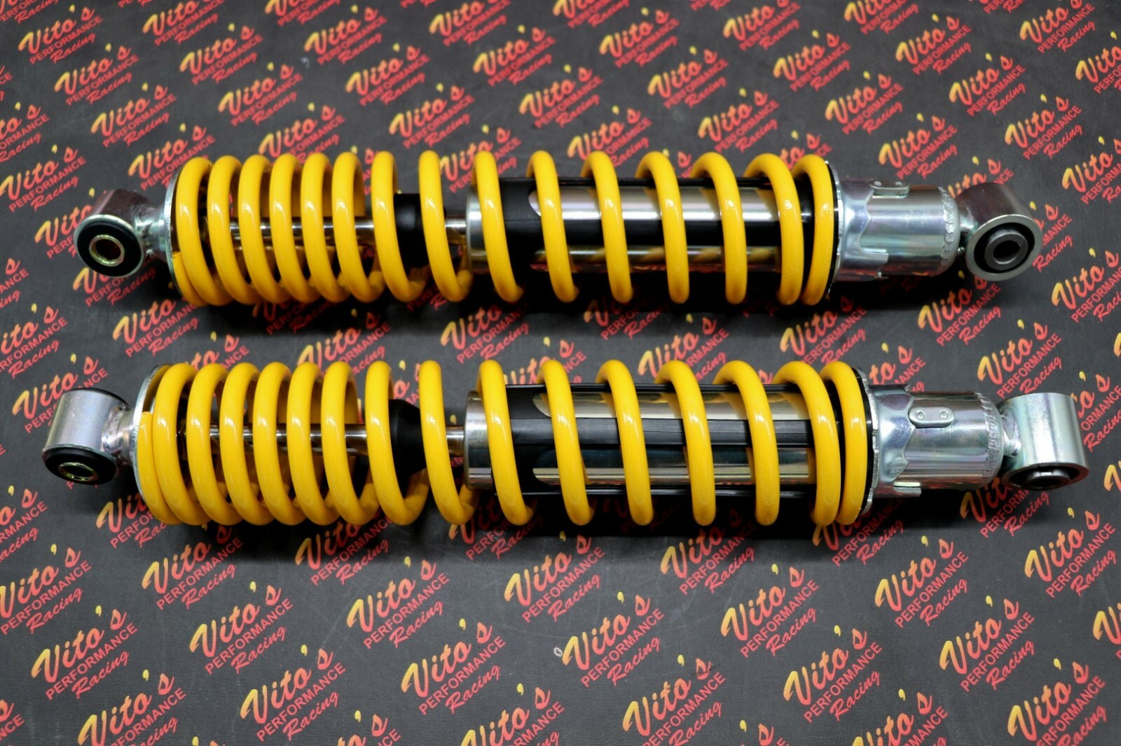 2 x NEW FRONT SHOCKS 1987-2006 Yamaha Banshee ATV springs YELLOW
