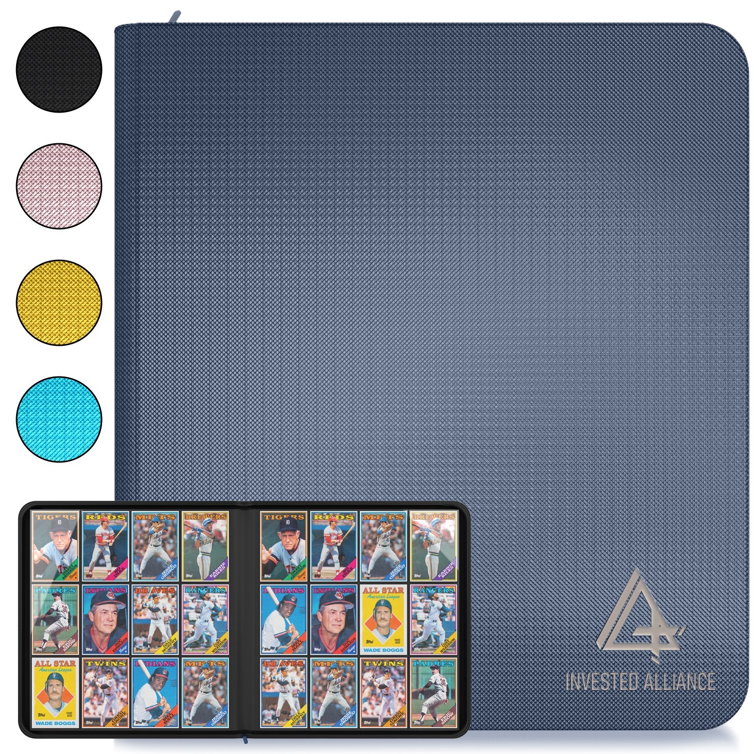 Premium 12 Pocket Sideload Trading Card Binder, 480 Cards for Sports, TCG & MTG.