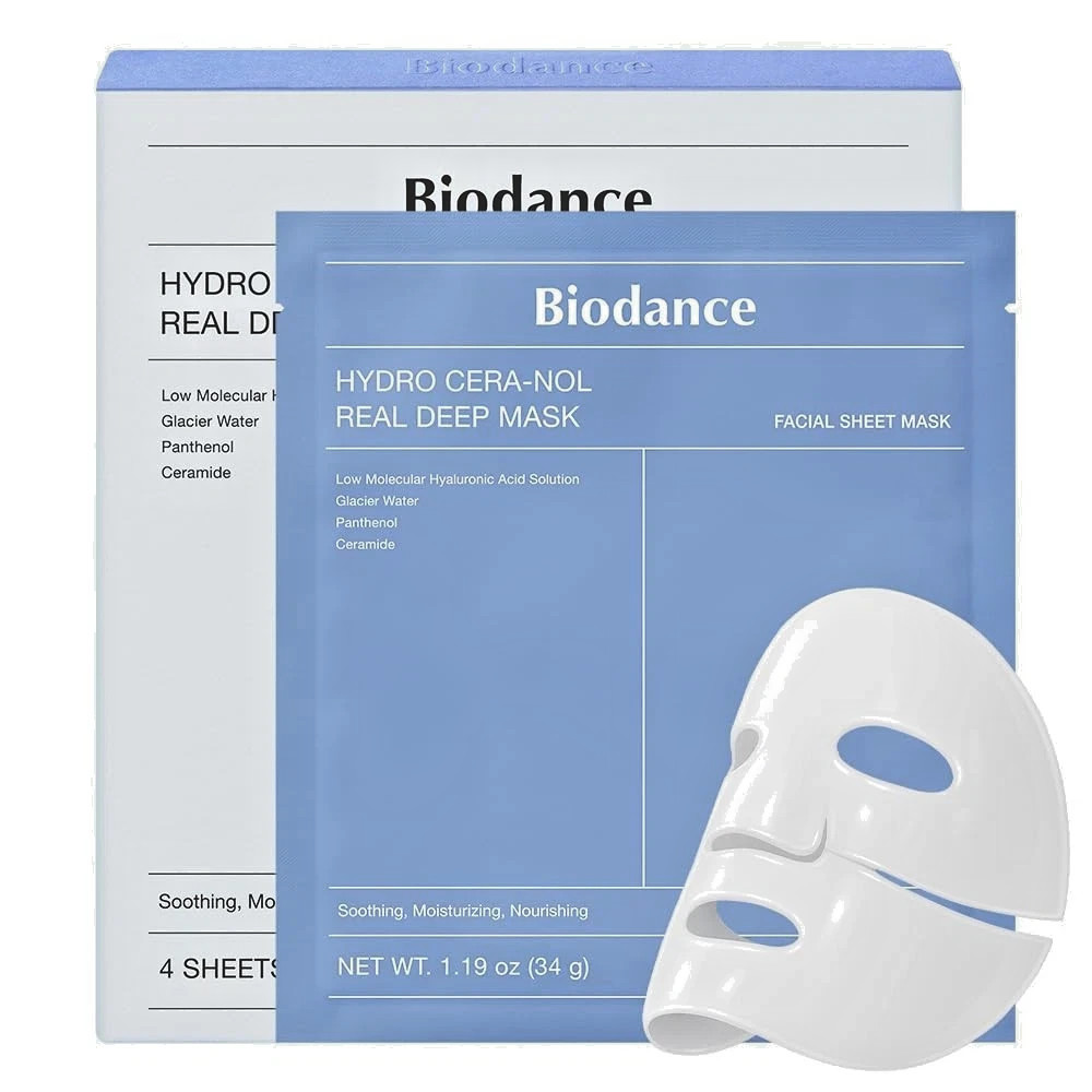 Biodance Hydro Cera-Nol Real Deep Mask Set of 8 Sheet 34g Each K-Beauty