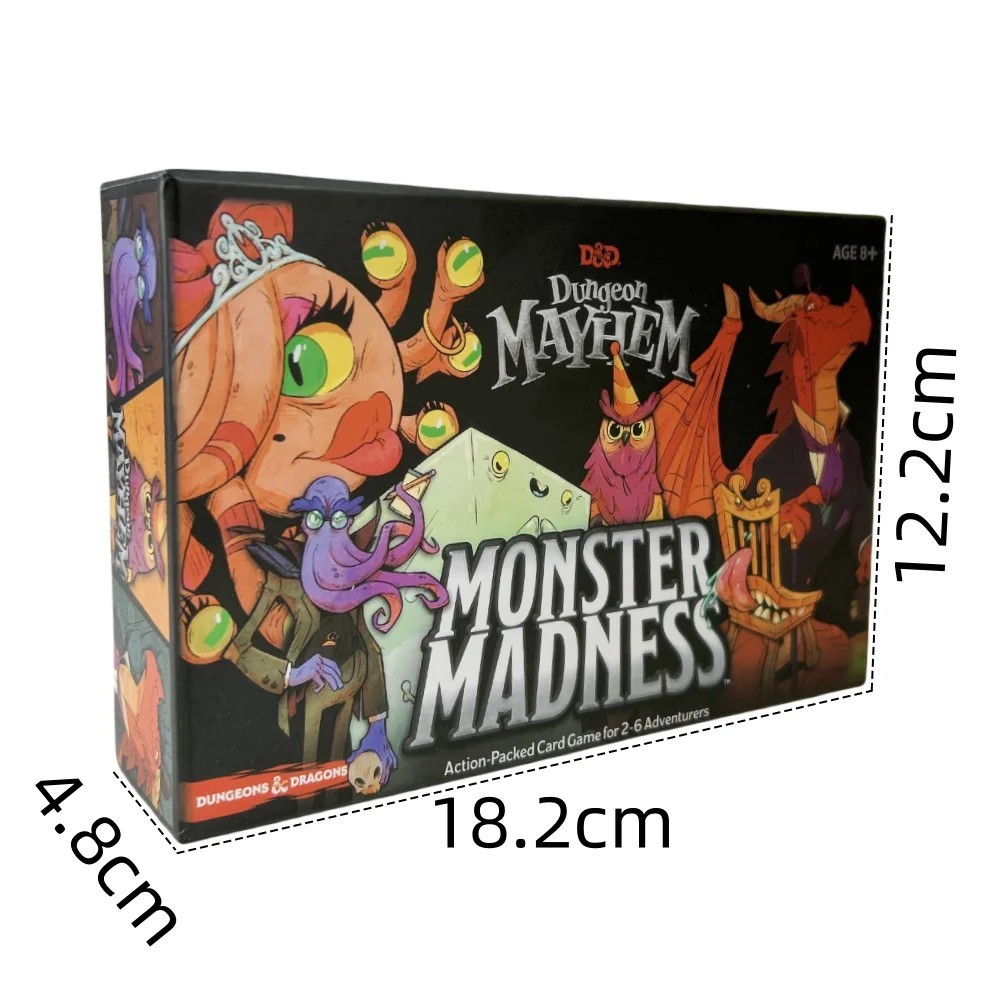 Share Dungeon Mayhem Board Game Cards Monster Madness Card English Toy Gift