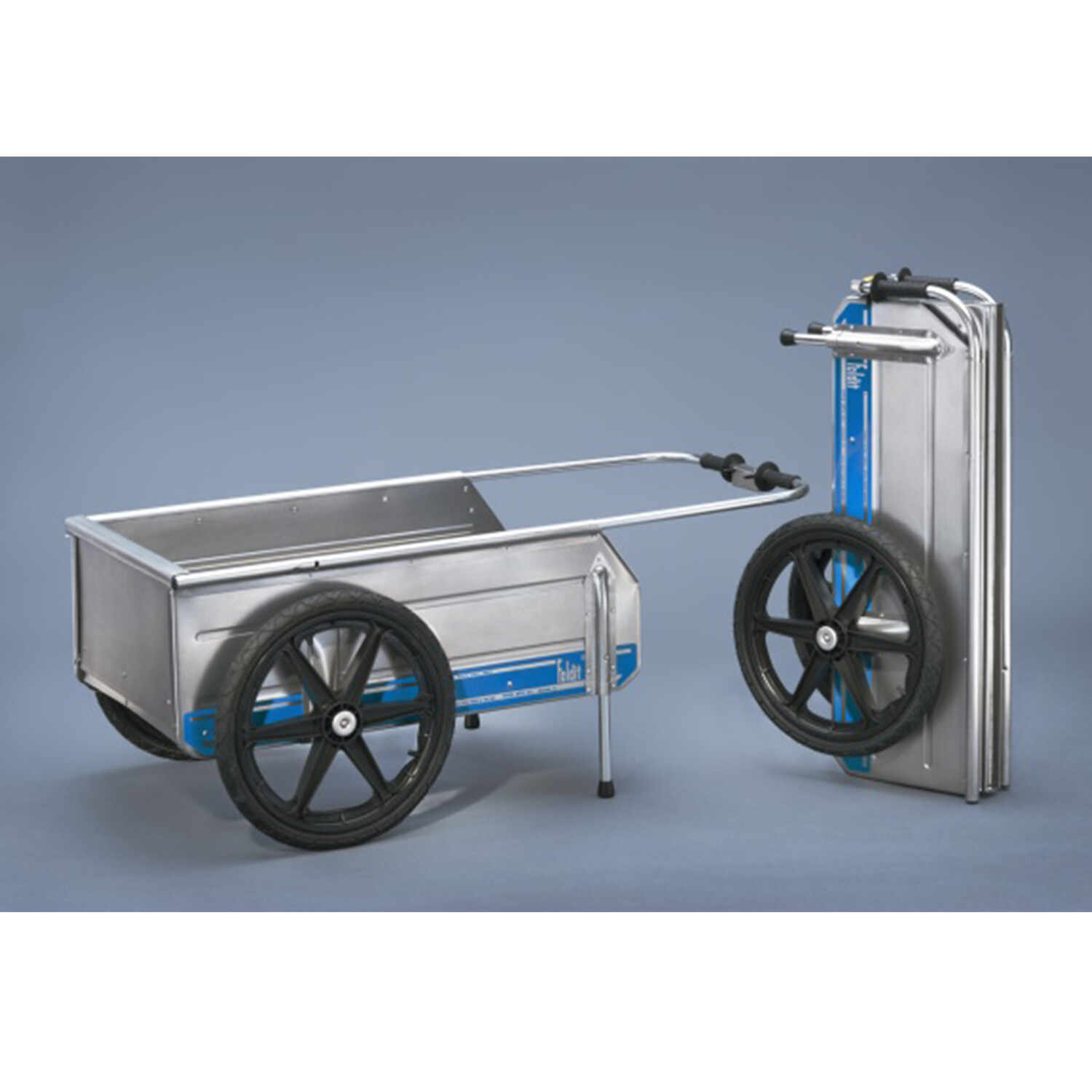 Tipke Manufacturing Company Foldit Do It All Aluminum Folding Cart, Blue Stripe
