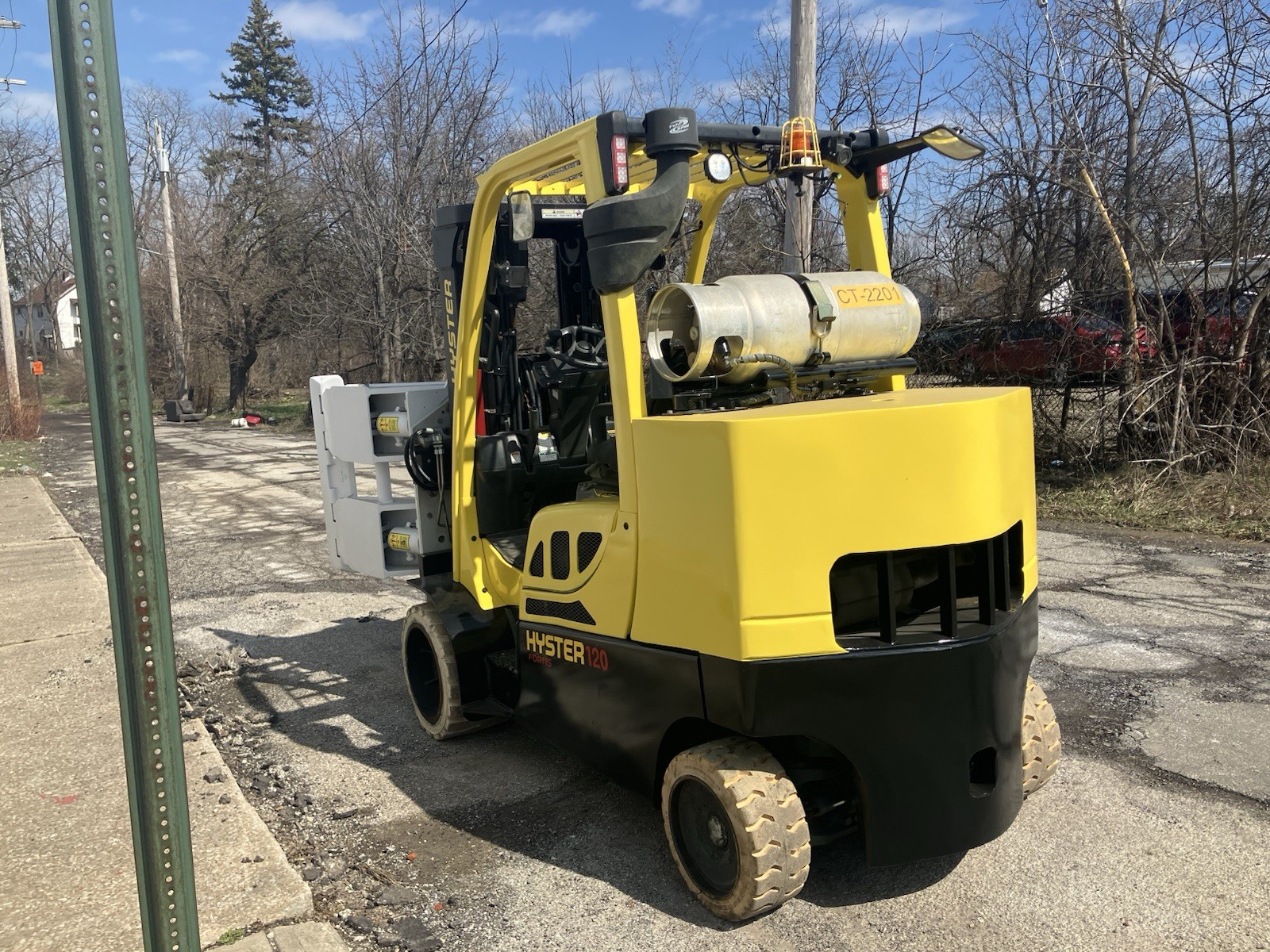 2022 Hyster S120FTPRS 12000lb Used Forklift Triple Mast Paper Roll Clamp