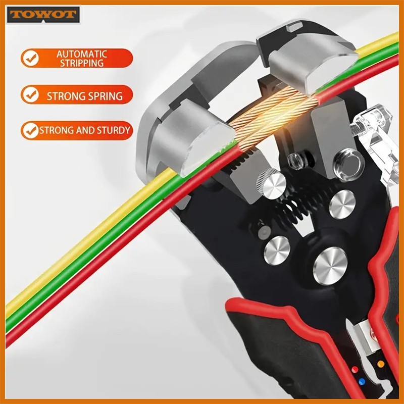Self-Adjusting Insulation Wire Stripper cutter crimper Terminal Tool Pliers