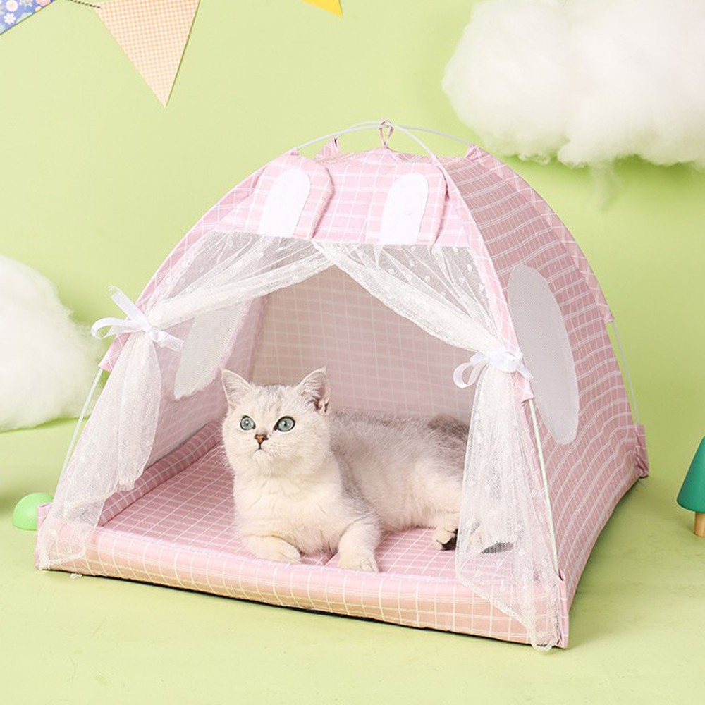 Cat Dog House Tent Pet Puppy Kitty Nesting Bed Kennel Sleeping Rest Play Cave