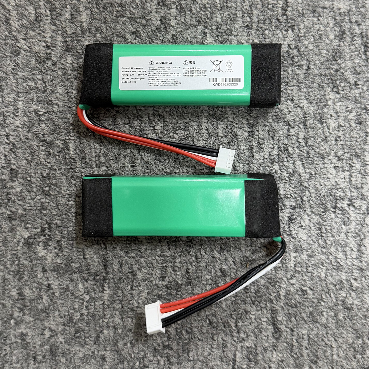 New 6600mAh Battery Replacement for JBL Charge 3 2016 Version GSP1029102A 24.4Wh