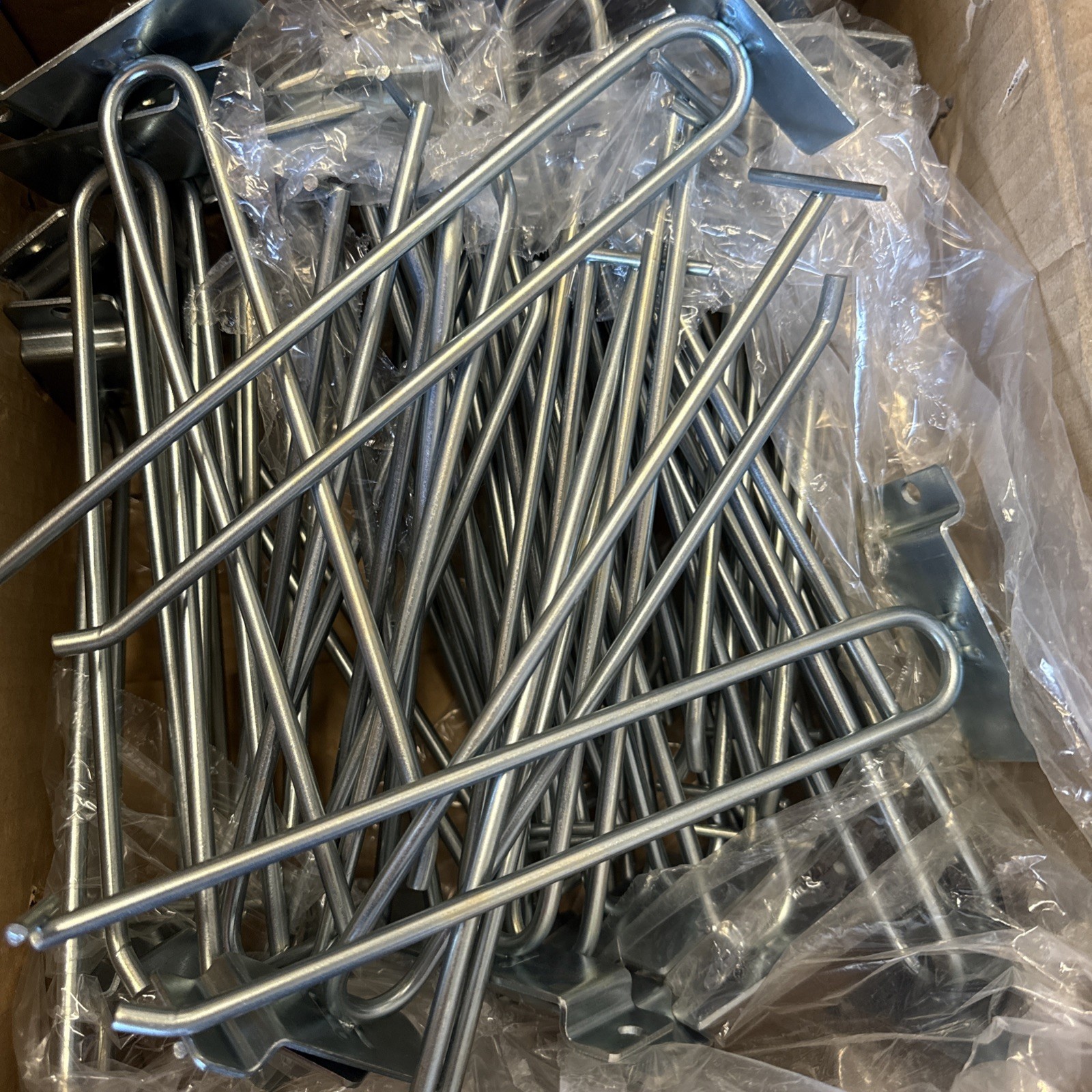 9” Heavy Duty White Slatwall Scanner Hooks Set of 10 Retail/garage Display