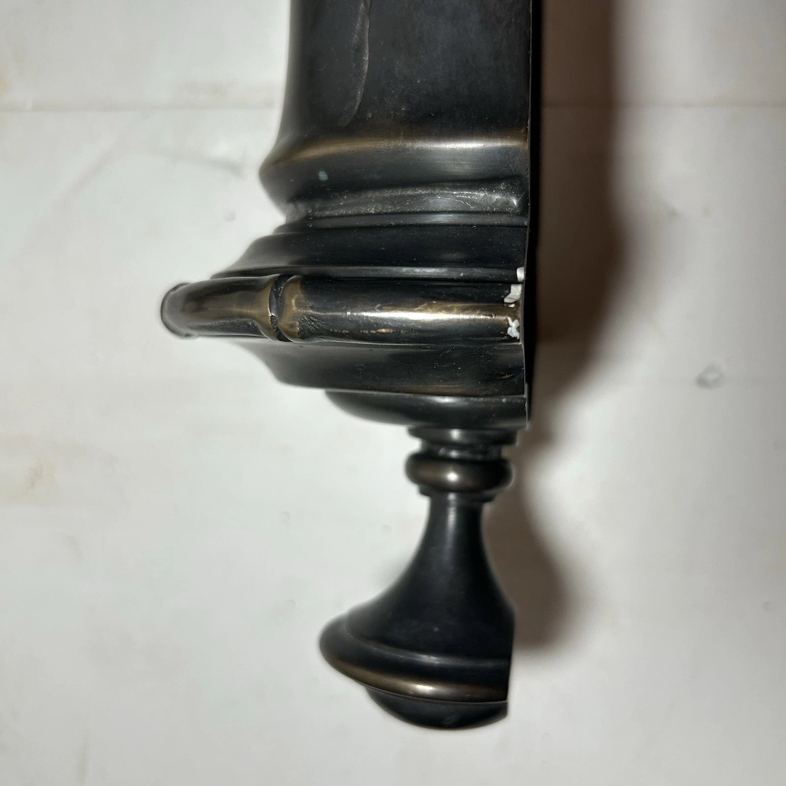 PAIR Vintage Decorative Arts Inc HUGE 31.75” Bronze / Brass Bamboo Wall Sconces