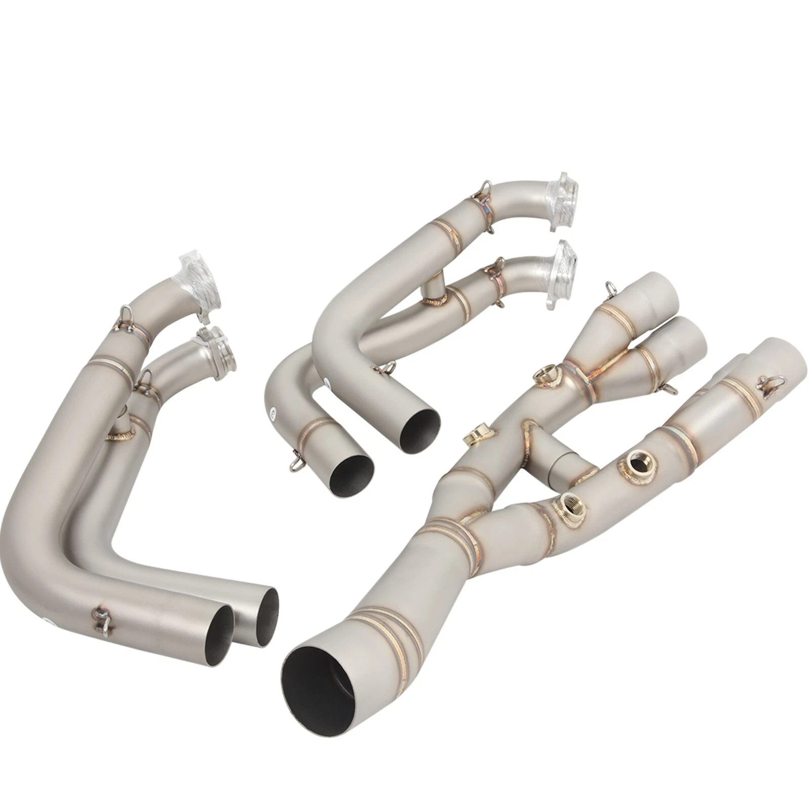 Stainless steel Exhaust Tips Mid Pipe For BMW S1000RR S1000R 2019-2025