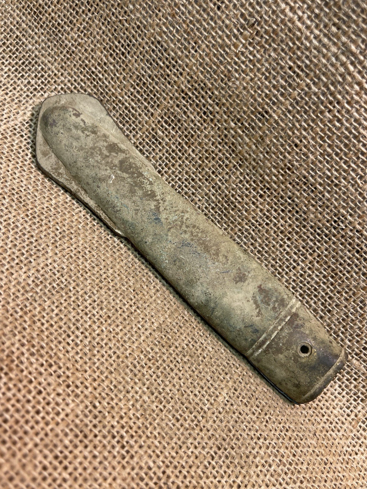 Dug Civil War Brass Foot Officers Or Staff Officers Sword Drag Heavily Used Worn