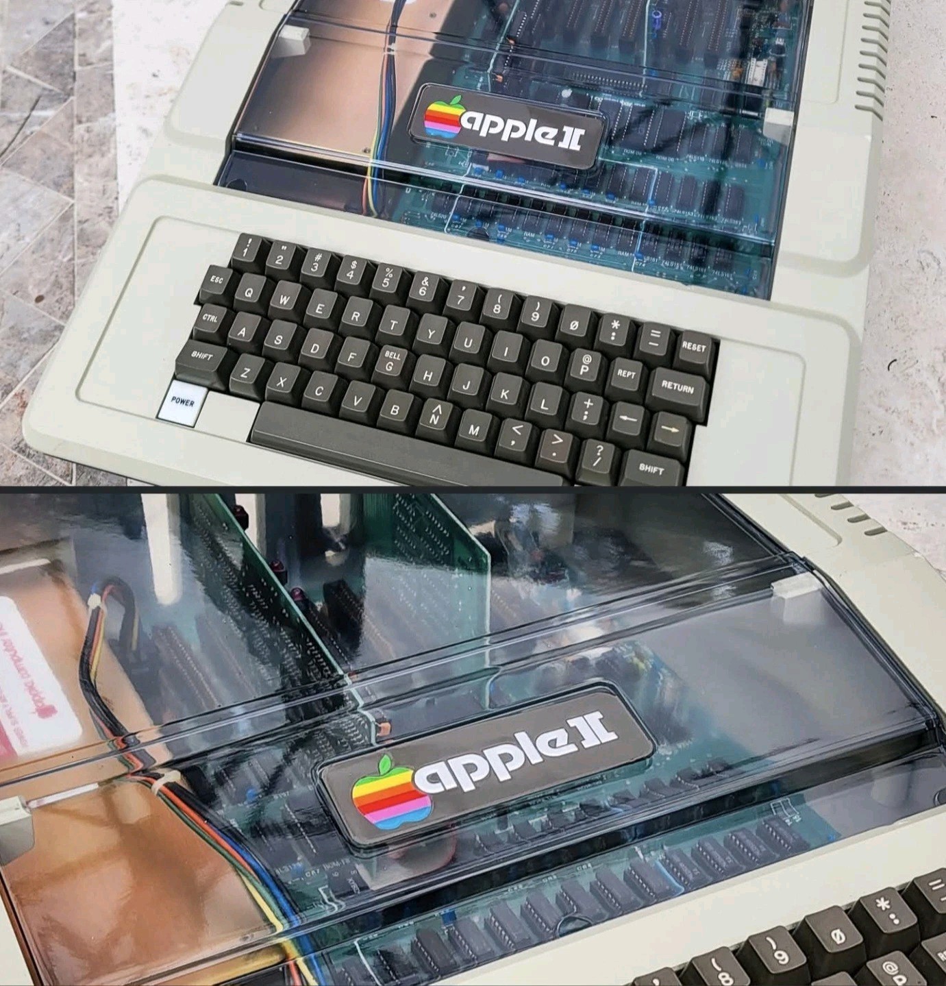 Transparent Clear Apple II Computer Lid / Top / Cover Apple 2 no reserve ][