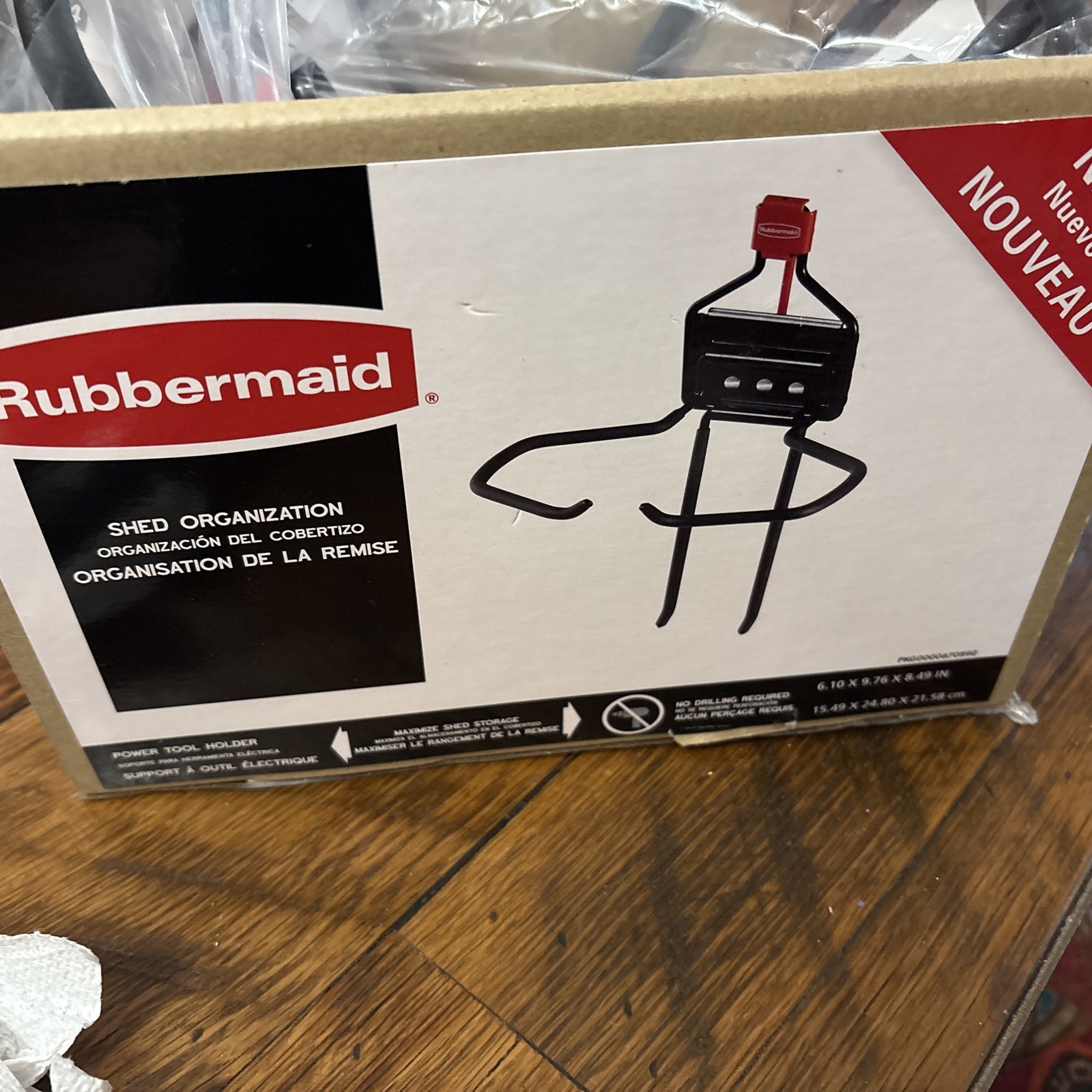 Rubbermaid Shed Organization Power Tool Holder 7y94