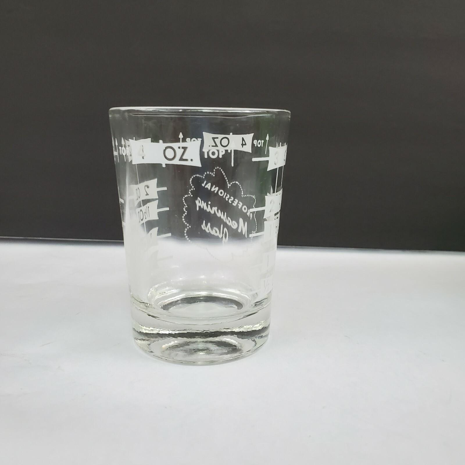 4 oz. Bar & Kitchen PROFESSIONAL Measuring Glass includes Half Measurements