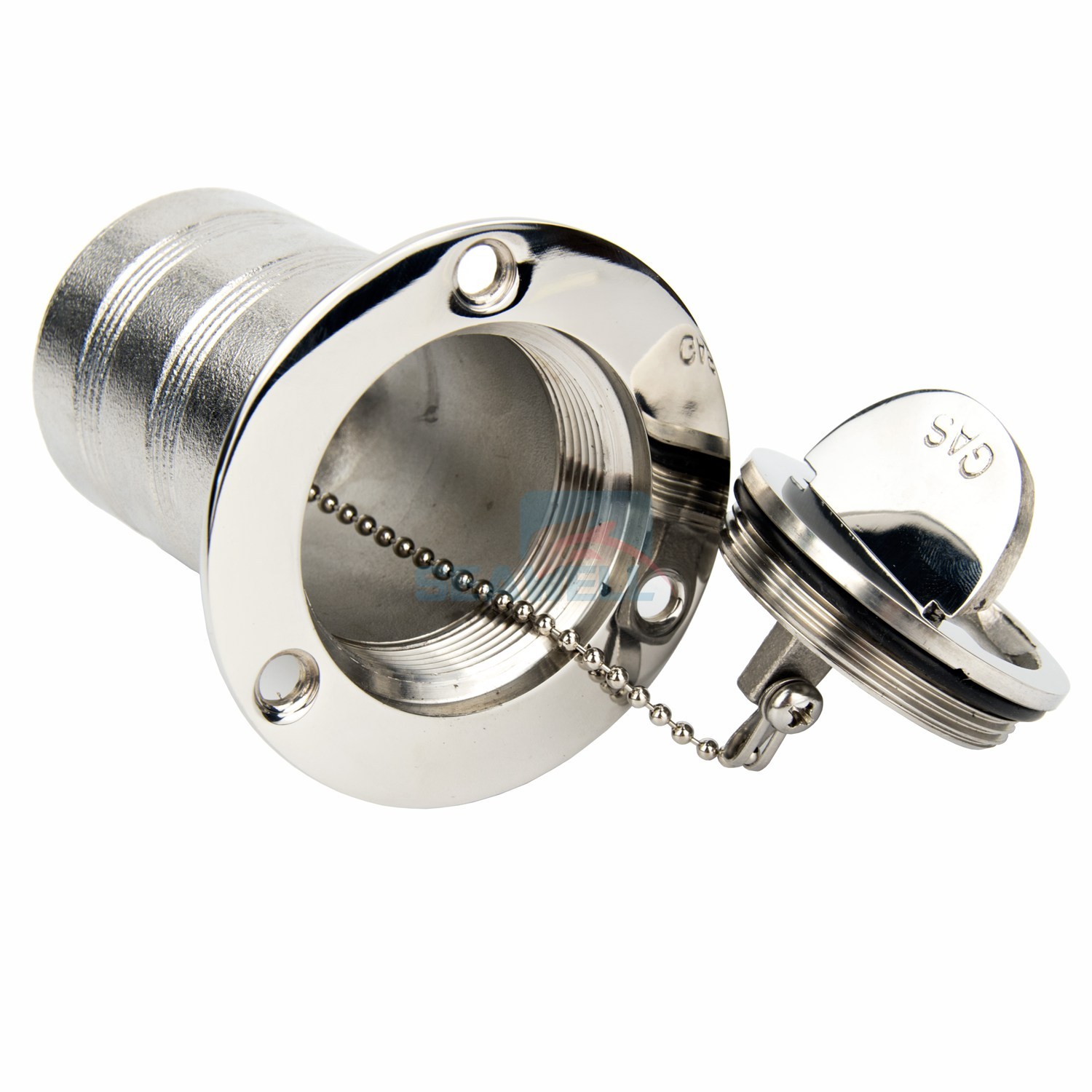 2" Marine Keyless Boat Fuel Gas Deck Fill / Filler 316 Stainless Steel 50mm