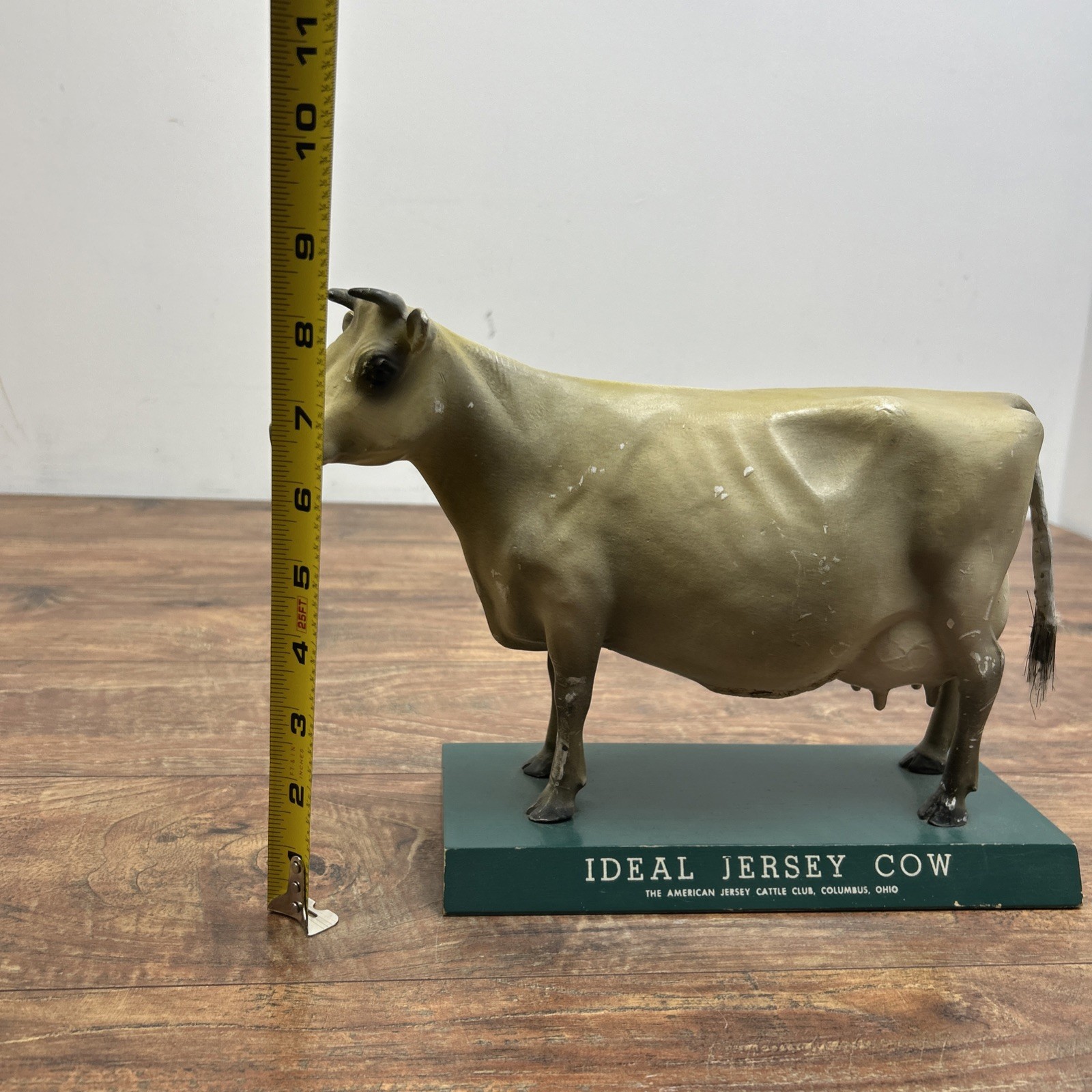 IDEAL True Type Jersey Cow STORE DISPLAY American Cattle Club New York Figurine