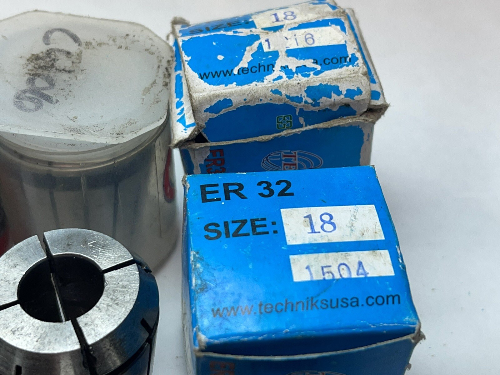 (lot Of 12) ER32 Collets, (M10x2),13x1),(14x3),(18x5),21/32” (24AU22)