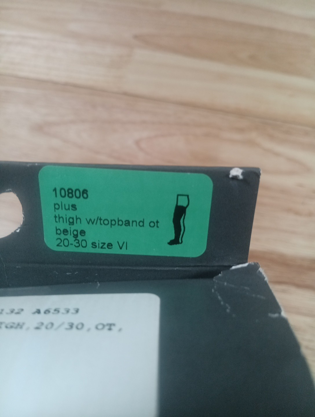 Mediven Compression Stockings Size 6 Open Toe 20-30 Beige New