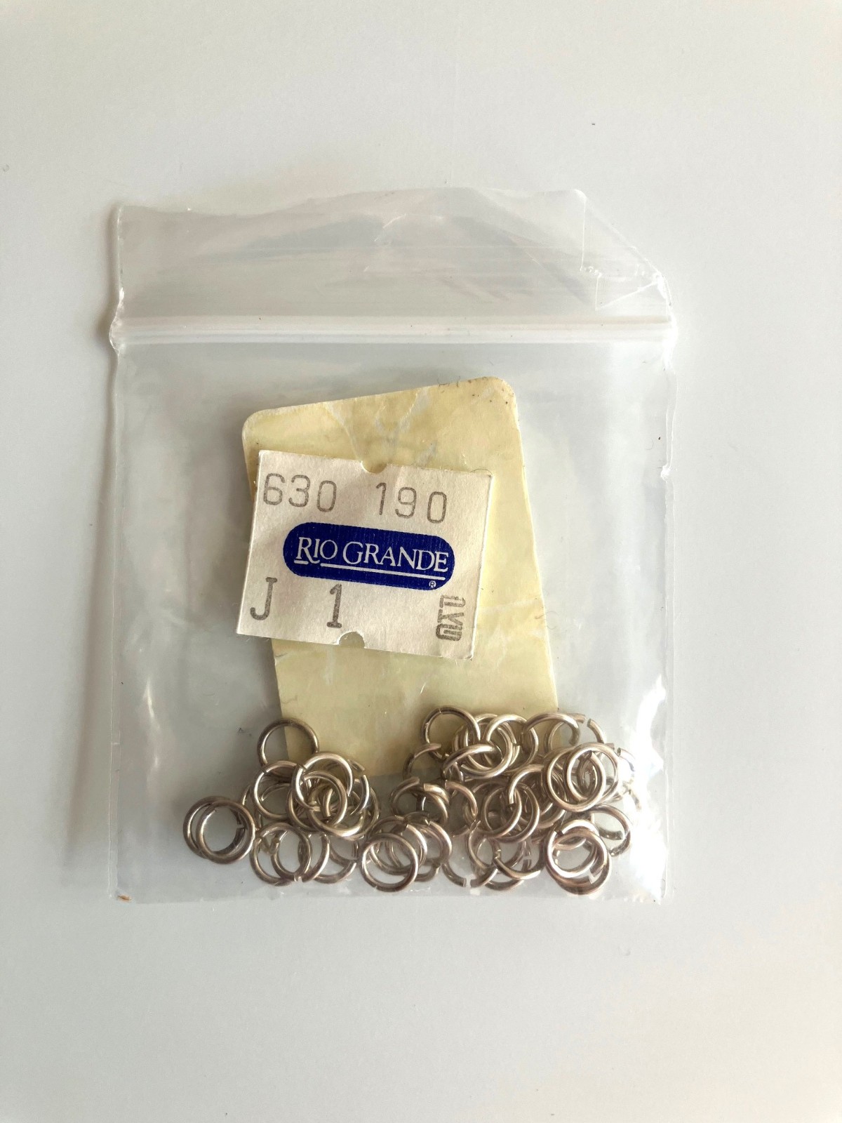 Sterling silver 6mm jump rings open Rio Grande USA made pack of 52 .925 round