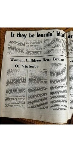 1972 Trenton NJ Weekly Newspaper Photograph: Becton at Fort Dix & Black History