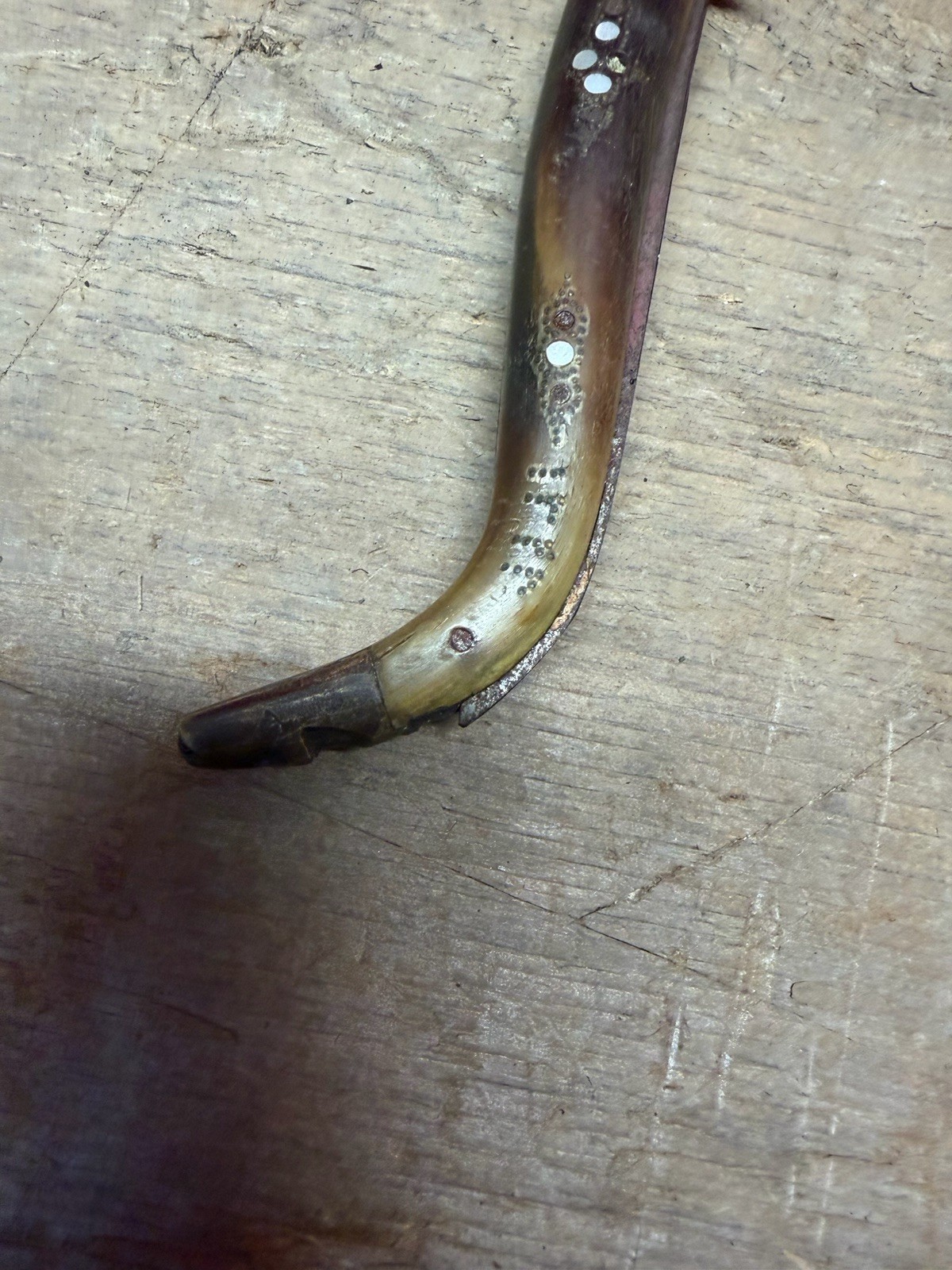 Primitive 1800s 19th Century Forged Native American Navajo Folding Knife