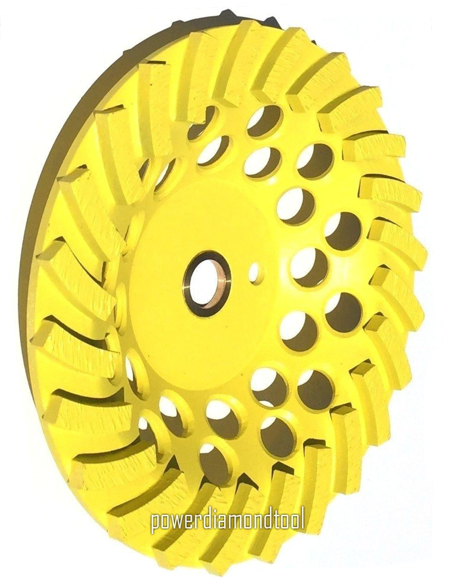 7" x24SEG EDCO ORIGINAL 4 Edge Turbo Grinder DIAMOND CUP WHEEL CONCRETE-BEST