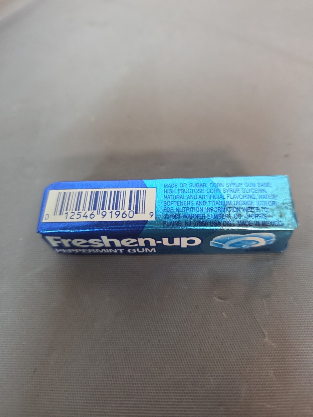 Vintage FRESHEN-UP PEPPERMINT GUM Unopened New Old Stock