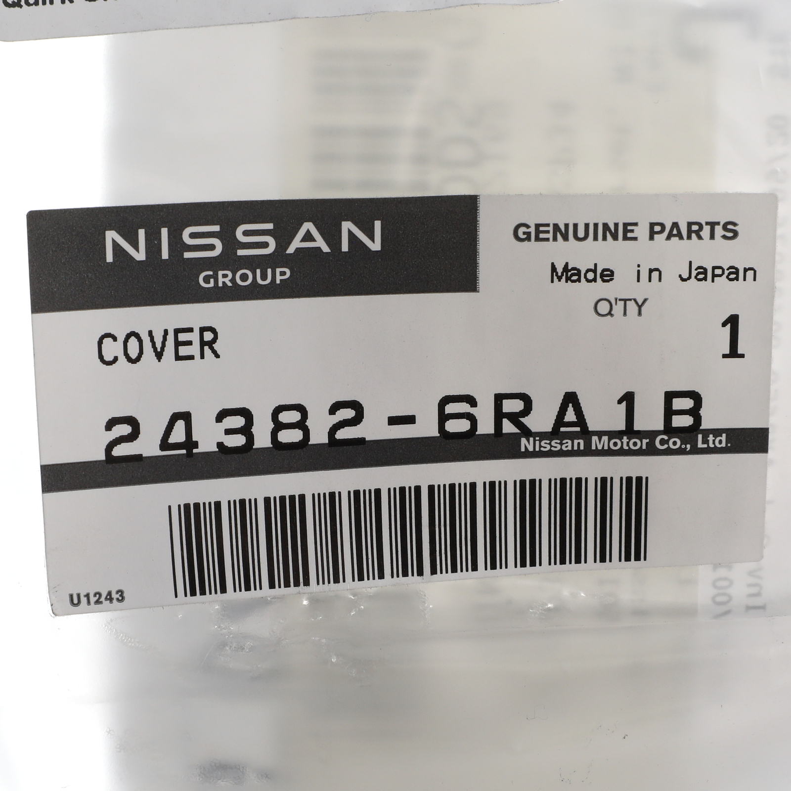 NEW OEM Nissan 2021-2023 ARIYA Rogue Upper Cover 24382-6RA1B