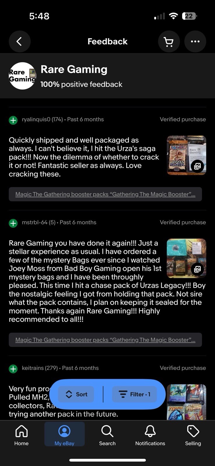 Magic The Gathering booster packs “Gathering The Magic Booster” Bags GREEN