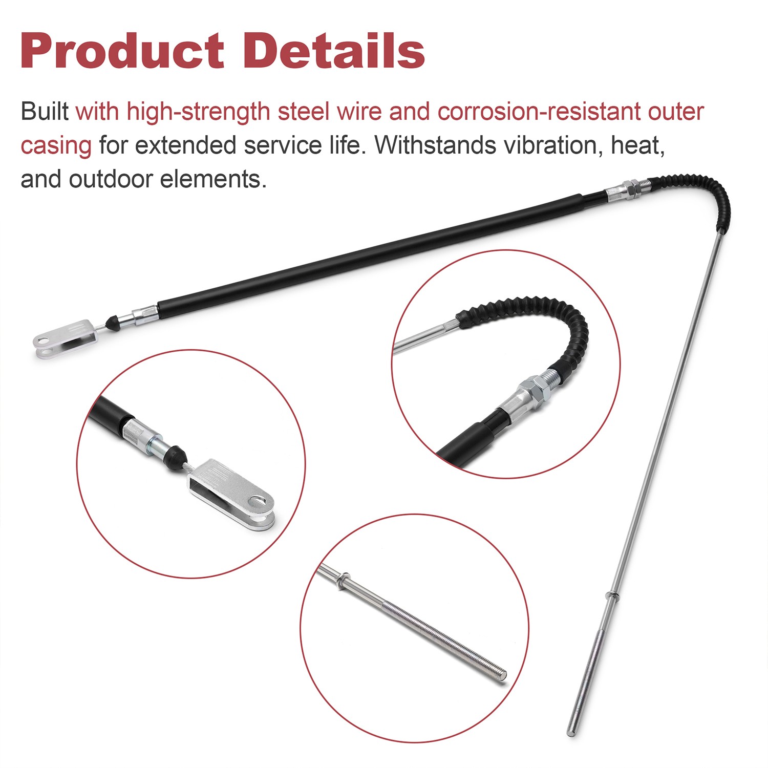 Brake Cable 54005-1182 for Kawasaki Vulcan 800 95-05 & Vulcan 800 Classic 96-05