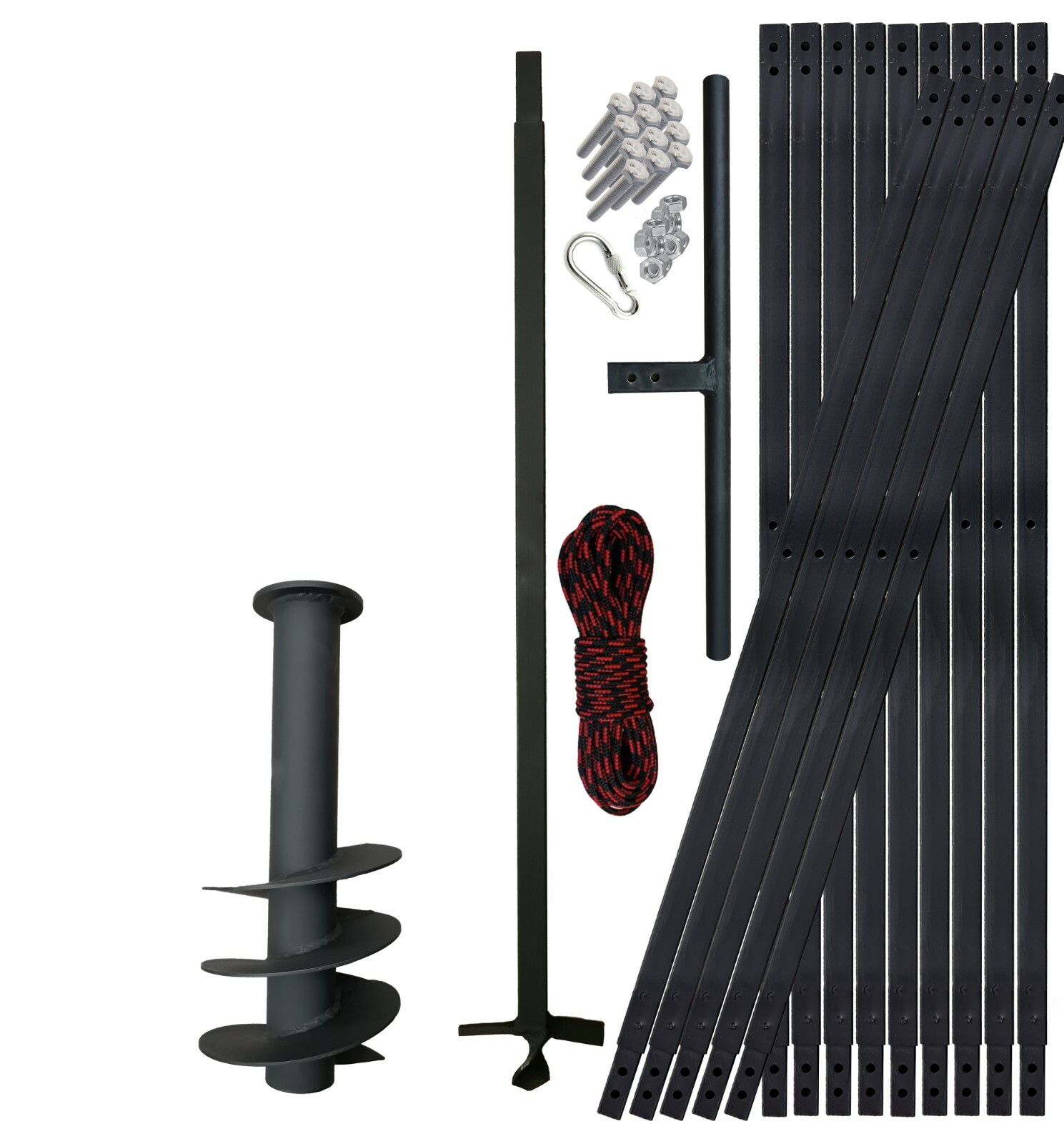 PWSAM hand well auger drilling kit with bailer, 3-55 ft