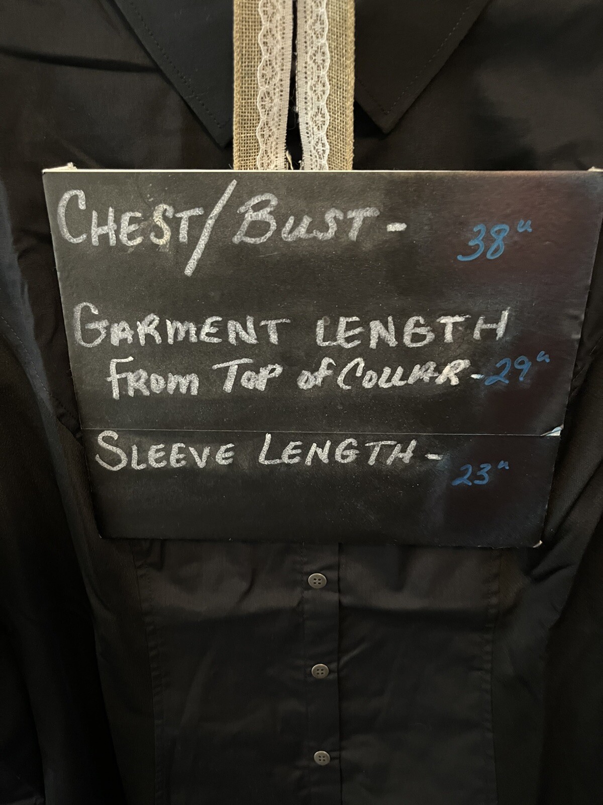 Chef Works SES02W Women's NWT Black Server Dress Shirt Breathable Size Medium