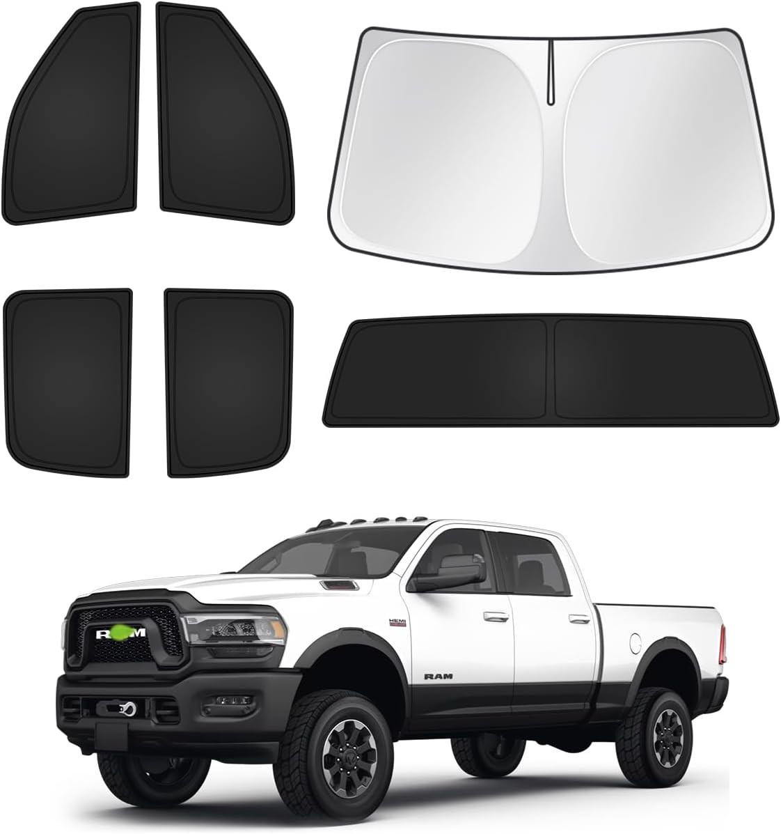 Sunshades for Dodge Ram 2500 3500 2010-2025 2026 Accessories Windshield Sun Shad