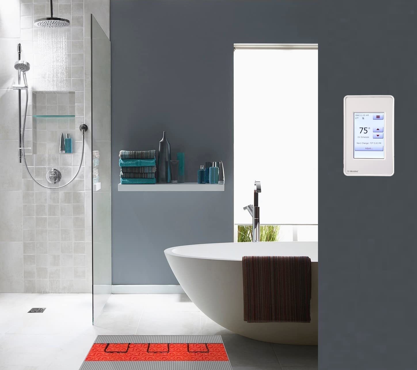 LuxHeat Cable Kit 120v (10-150sqft) Electric Radiant Floor Heating System Tile +