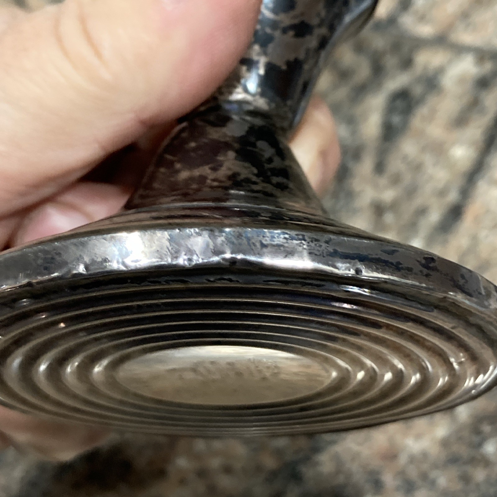 Vintage Frank M. Whiting Sterling Candlestick Weighted Reinforced