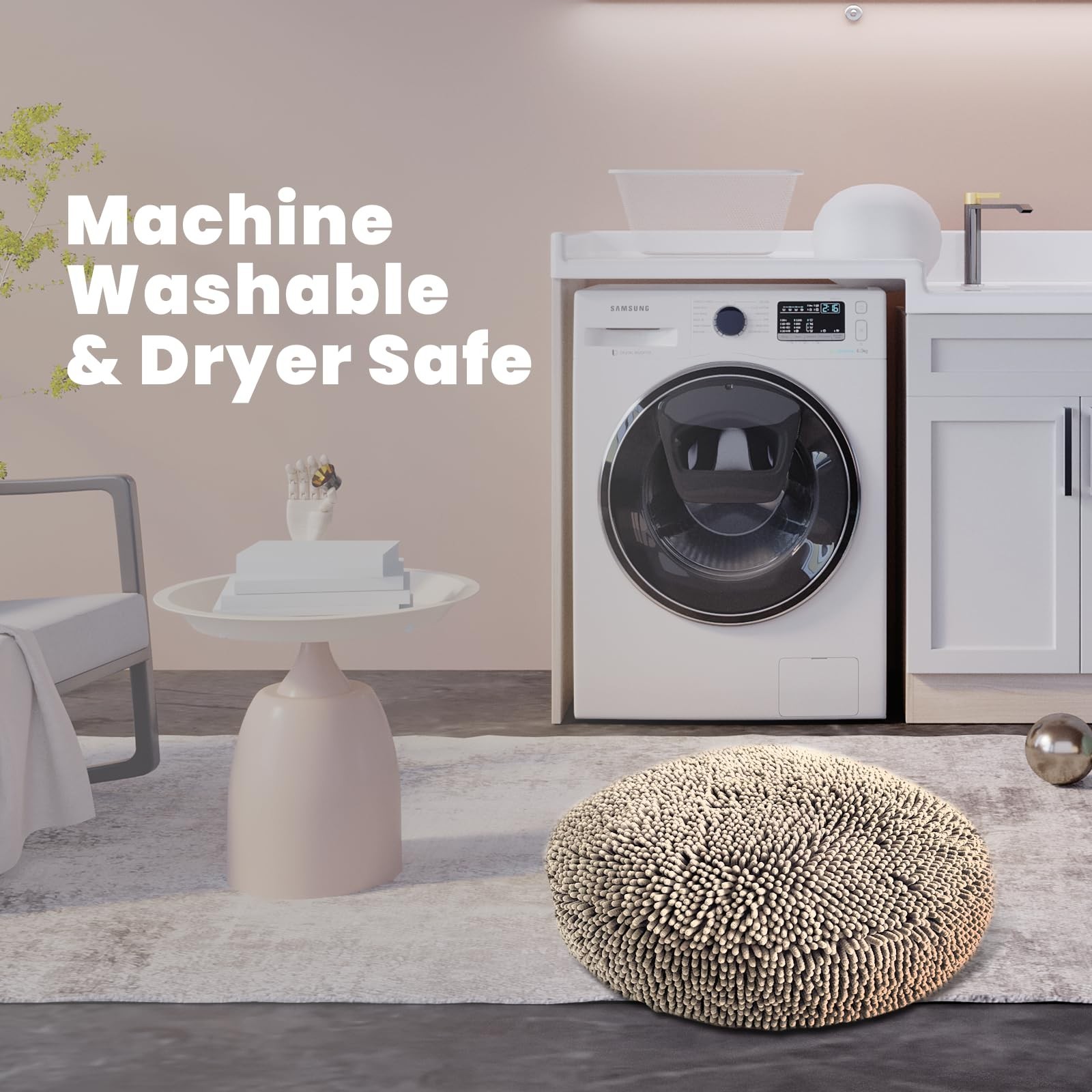 Muddy Mat® Cloud K-9 Bed for Dogs & Cats, Soft & Relaxing Donut Dog Bed, Ch