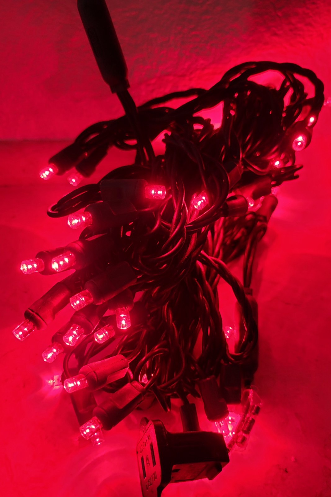 SOLID RED LED 24' 5mm Christmas Holiday 50 Lights Commercial Industrial Outdoor