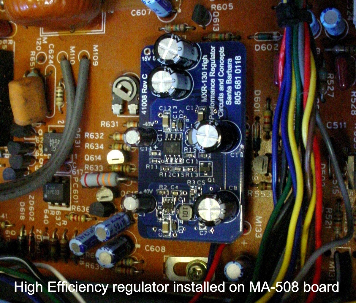 High Efficiency Regulator to repair CARVER MXR-130 -150 THE RECEIVER