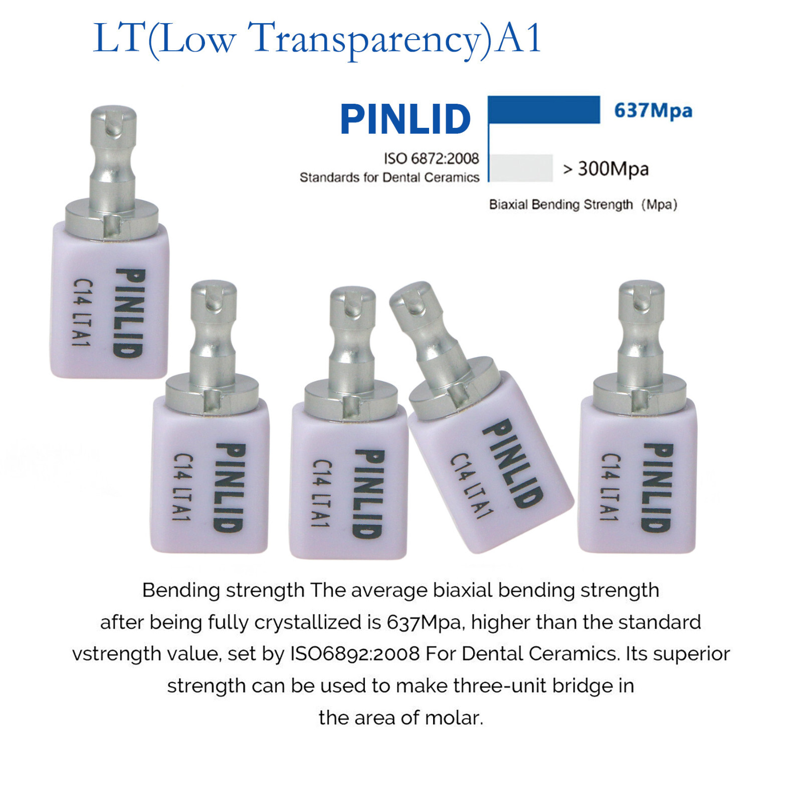 US Glass Ceramic Emax CAD CAM Block LT C14 Dental Lithium Dislicate Blocks CEREC
