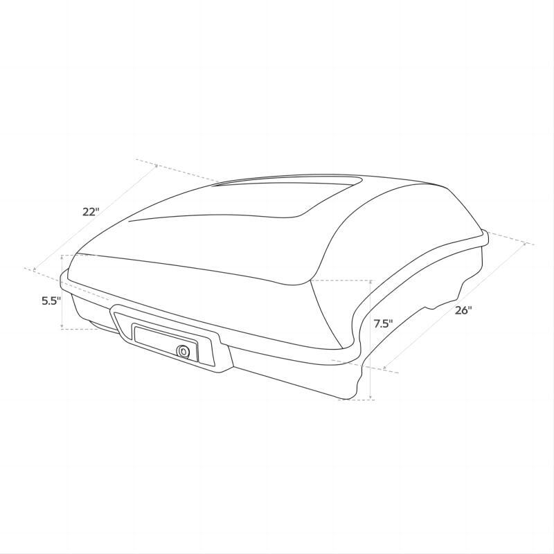 Razor Tour Pack Pak Pad & Trunk Luggage Rack for Kawasaki Vulcan 1700 Vaquero
