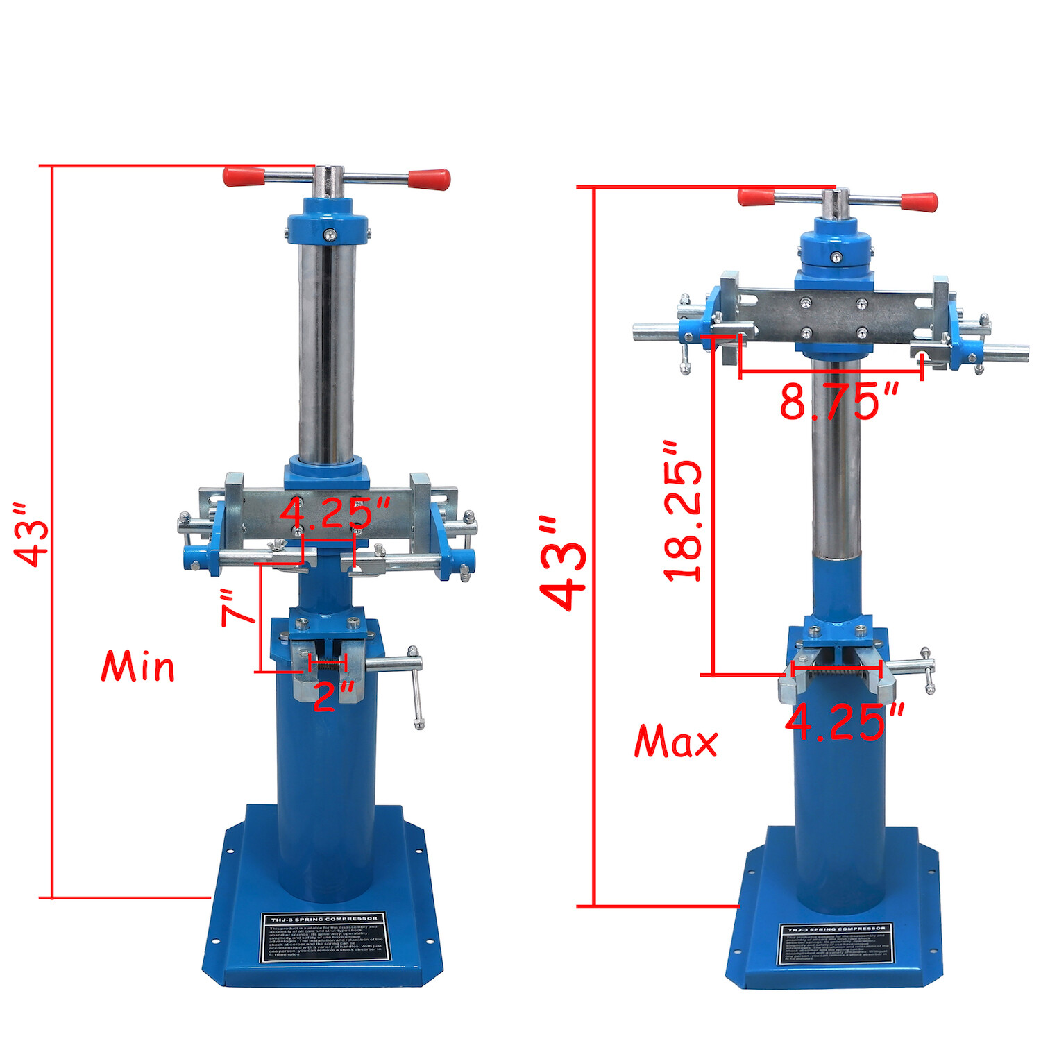 Heavy Duty Hydraulic Spring Coil Compressor Jack Compression Strut Rising Handle