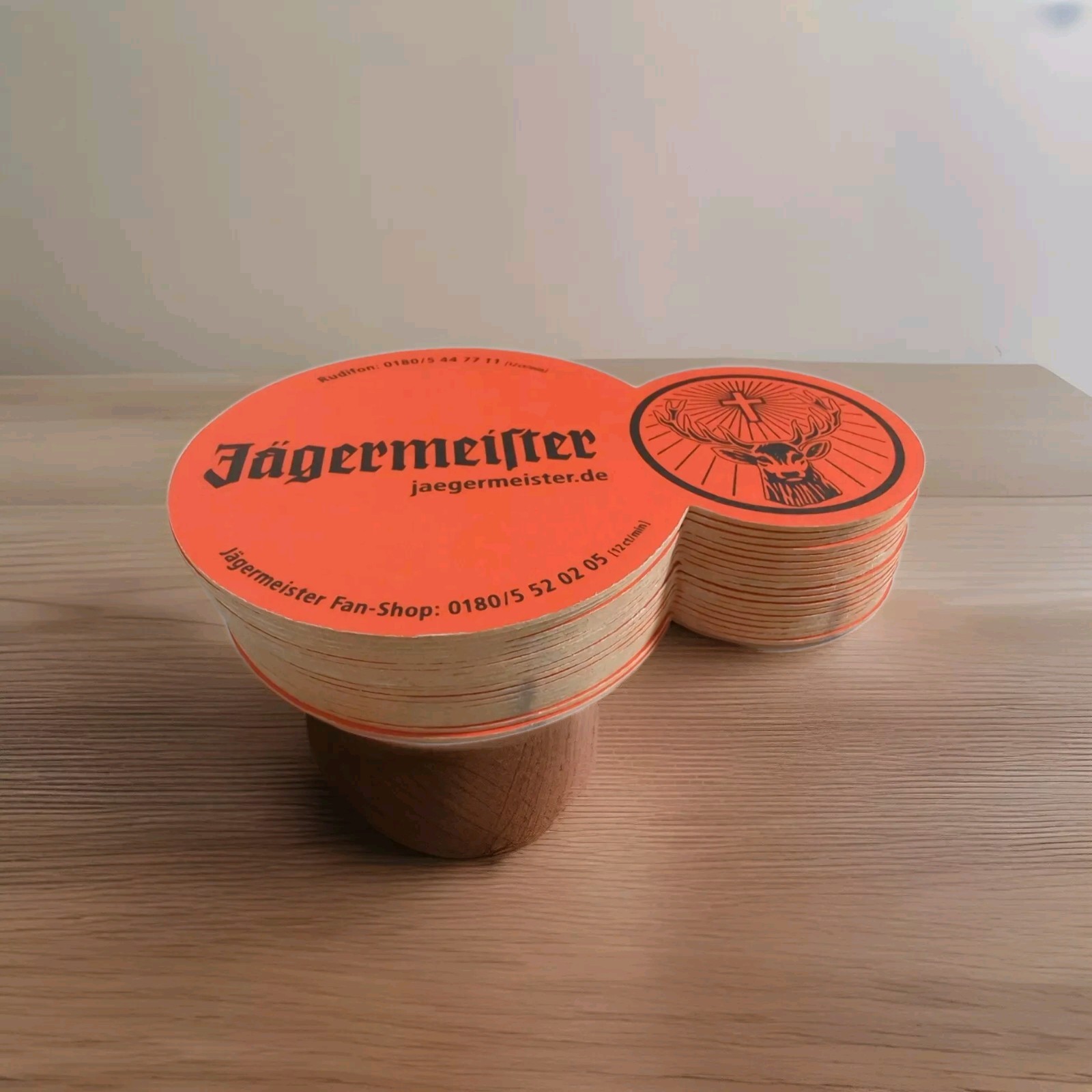 Jagermeister Orange Beer Coaster Germany "Master Of The Hunt" Made Since 1935