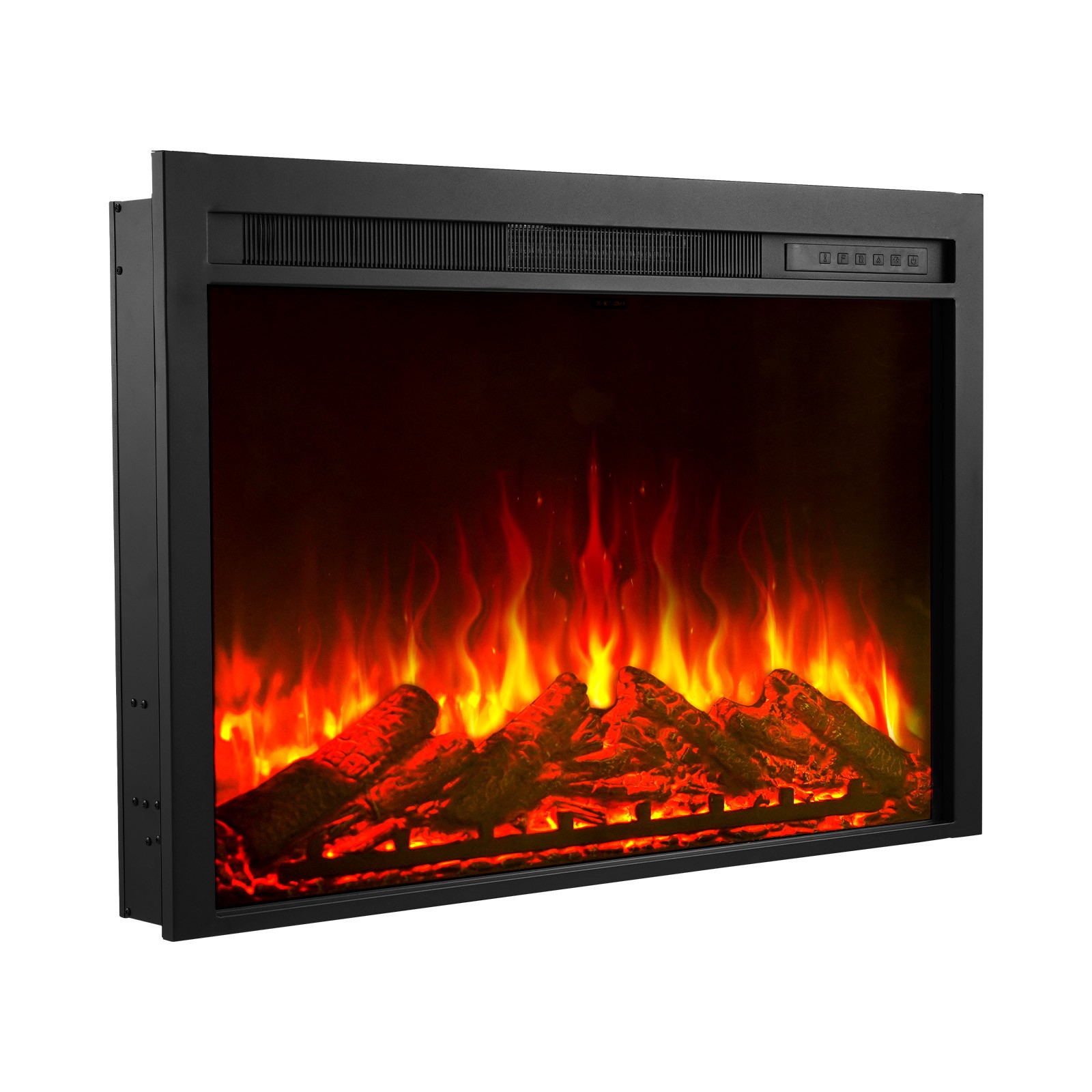 VEVOR 40in Electric Fireplace Insert Wall Recessed Heater 750W 1500W Remote