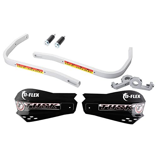 Tusk D-Flex Handguards with MX Shields Black 1 1/8" Bar Mounts