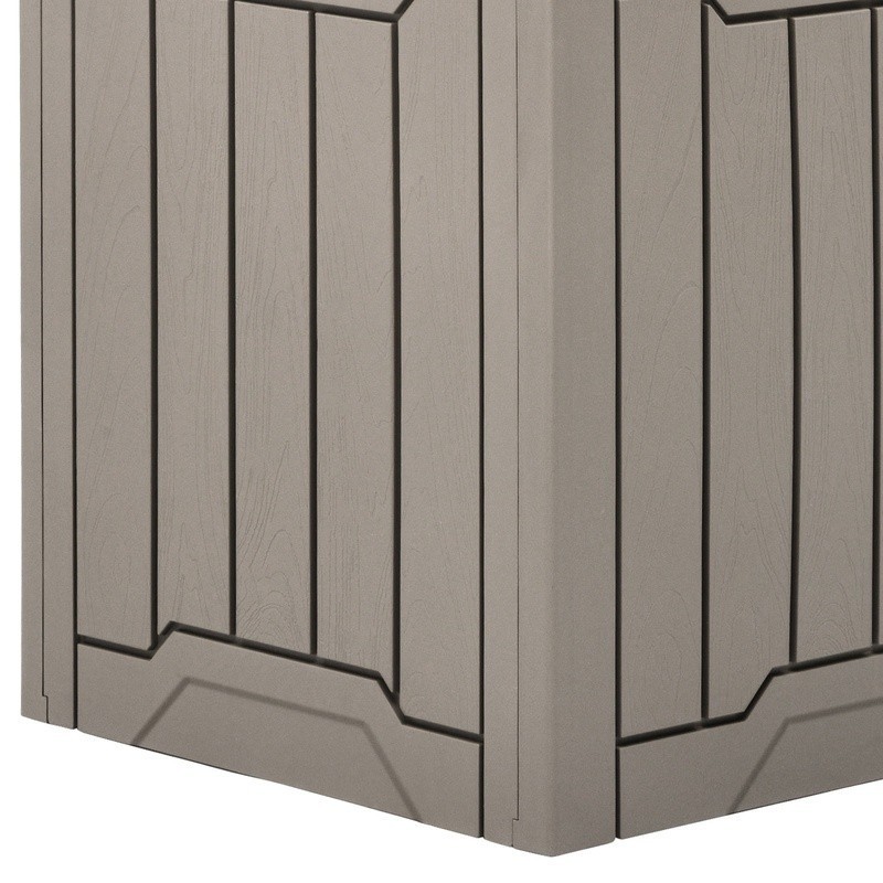 Waterproof Resin Outdoor Storage Box Lockable Easy Assembly Organizer Deck Box