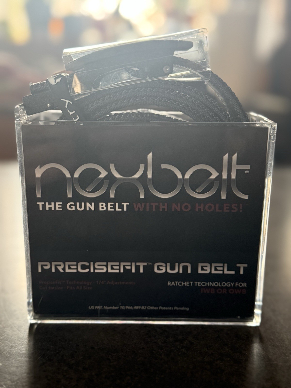 Nexbelt Titan Ratchet EDC 4.0 Tactical Gun Belt – 1.5" 38mm Adjustable Gray